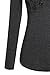 Ninedaily Womens Business Tops Lapel V Neck Slimming Long Sleeve Office Blouse Gray