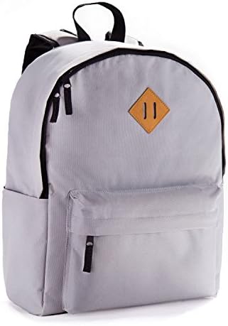JETPAL Everyday School Laptop Backpack fits up to 15.6 - Gray &amp; Beige