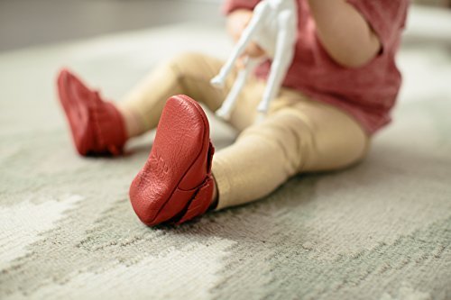 Freshly Picked Girls Soft-Sole Moccasins (Infant/Toddler), Blush, 3 Infant