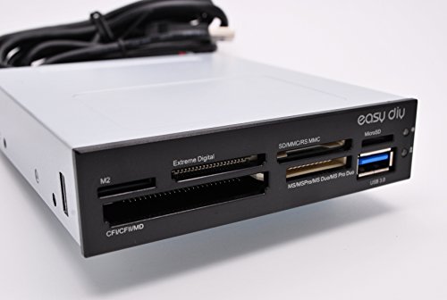 EZDIY-Front-Panel-for-35-inch-Bay-with-Card-Reader-and-one-USB-30-Port