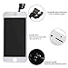 Full Assembly for iPhone 6 Plus Screen Replacement 4.7 inch LCD Touch Digitizer Display with Front Camera，Facing Proximity Sensor，Ear Speaker，Repair Tools and Free Screen Protector (White) …