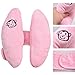 Angzhili Baby Car Seat Head Support Stroller Safety Pillow,Baby Adjustable Toddler Headrest for Car Seat, Banana U-Shape Children Travel Headrest Head Protection Pillow(Pink)