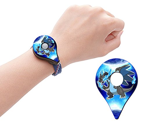 POTLIFE Mega Charizard X Pokemon go Plus LEATHER Top Cover Skin Sticker Accessory (Two pieces only) Pokemon go Plus not included POTLIFE Mega Charizard X Pokemon go Plus LEATHER Top Cover Skin Sticker Accessory (Two pieces only) Pokemon go Plus not included