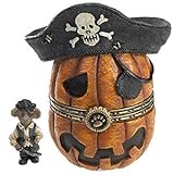 Boyds Bears Pegleg's Pirate Jack-o-Lantern with Patch McNibble Hinged Box 4022272 - NEW!