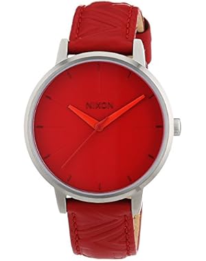 A108-1744 Ladies The Kensington Leather Red Mod Watch