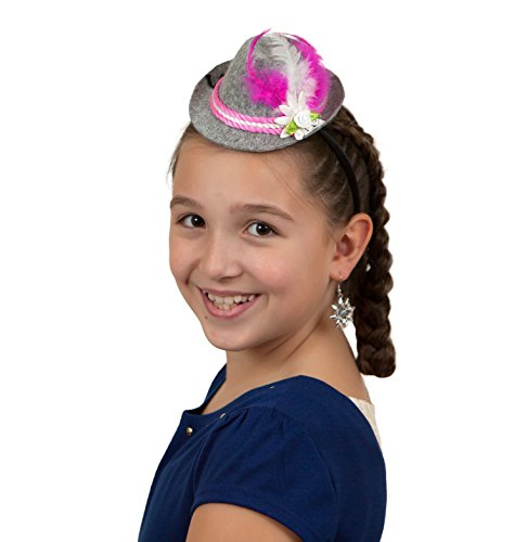 Mini Party Festival Hat with Pink Trim