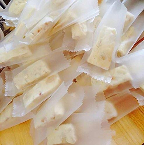 B&S FEEL 200 Pcs Nougat Candy Wrappers Caramel Wrappers Transparent Packaging Bags - Thumbnail 3