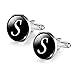 JIAYIQI S Pattern Cufflinks Classical Men's Tuxedo Suits Cuff Links