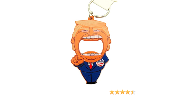 Amazon Com Get A Gadget Donald Trump Big Bite Keychain Key Ring Bottle Opener Toys Games