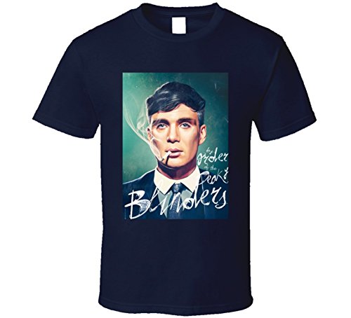 Most Random Tees by Order of The Peaky Blinders Thomas Shelby Tommy Cillian Murphy Tv Show T Shirt My Navy