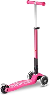Micro Maxi Deluxe Folding LED Scooter 3 Wheels Pink 5-12 Years 70 kg view 7