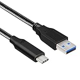 Inateck USB 3.1 Cable USB-A Male to USB-C 3.1 Gen2 Nylon Braided Cable for Nintendo Switch,LG G5/G6, Nexus 5X/6P, Samsung Galaxy S8, HUAWEI P9, New MacBook Pro, Pixel and More, 100CM/3.3 ft(CA1002)