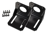 TechVault - 2 Pack - NEMA 17 Stepper Motor Mounting Bracket w/ M3 Screws