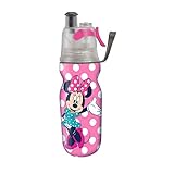 O2COOL Licensed ArcticSqueeze Insulated Mist 'N Sip Squeeze Bottle 12 oz., Minnie Mouse