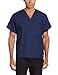 Landau Essentials Unisex Relaxed Fit 1-Pocket V-Neck Scrub Top 7502 Navy