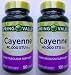 Spring Valley Natural Cayenne Fruit Whole Herb 40,000 STU, 200 Capsules (Two 100ct bottles)