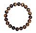Natural Tiger's Eye Gemstone Bracelet 7 inch Stretchy Chakra Gems Stones Healing Crystal Great Gifts GB8-26