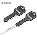 Three BY Key Knife Stainless Steel Keychain Folding Pocket Self Defense Knife 2 pack Portable(Black)