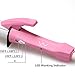 VAV 9 Inches Mini Curling Iron Ceramic Coated Barrel PTC Fast Heater Max Temp 350℉ Travel Size(Pink)