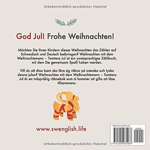 god jul tyska Weihnachten mit dem Weihnachtsmann – Tomtens Jul: Ein Zählbuch des 