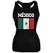 World Cup Distressed Flag Mexico Black Juniors Soft Tank Top