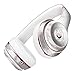 iiRov White Scratched Marble DesignSkinz Full-Body Skin Kit for The Beats by DRE Solo 3 Wireless Headphones/Ultra-Thin/Matte Finished/Protective Skin Wrap (Beats not included) …