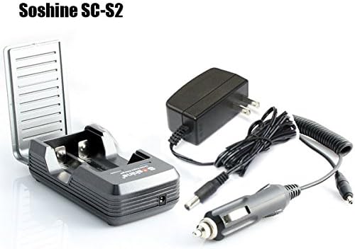 Soshine SC-S2 18650 17670 Lithium Battery Charger 2 Slots.