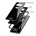 Samsung Galaxy Note 8 Case,Luhuanx Note 8 Glass Case,Tempered Glass Back Cover + TPU Frame Hybrid Shell Slim Case Note 8,Galaxy Note 8 Case, Anti-Scratch Anti-Drop (Glass Black New)