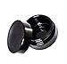 ultravioLeaf 50 ml (1.7 fl oz - Eighth Oz) Cosmetic Style Travel Size Black Ultraviolet Glass Screw Top Jar | Airtight Stash Container