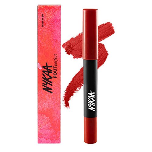 Nykaa pout perfect lip & cheek crayon - call me red…