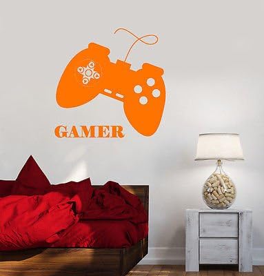 Vinyl Wall Decal Gamer Video Games Joystick Playroom Boys Stickers (ig2129)