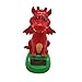 CHSHU Solar Powered Dancing Small Fire Dragon Toy Animal Solar Powered Dancing Dolls Swinging Animated Bobble Dancer Car Decor Desktop Figurines Car Dashboard Office Desk Home Decor Solar Toy (D)