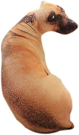Amazon Tiamu 3dかわいいベンド犬プリント抱き枕迫真の動物おかしい犬の頭コスプレ子供のお気に入りのおもちゃクッション ホーム用 枕 抱き枕 オンライン通販