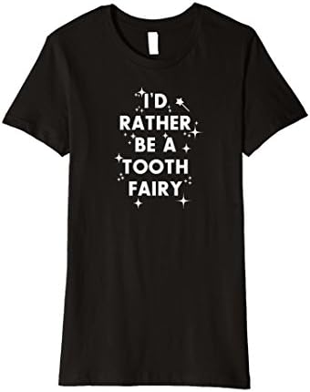 Womens Cute Dental Hygienist Toothfairy T-Shirt Large Black