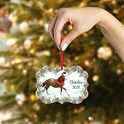 Bay Shire Horse Christmas Ornament 2024