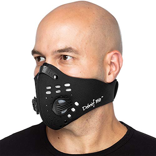 Debrief Me Power Life Anti Pollution Mask |+ 4 Filters| 99% Blocked with Powerful Advanced N99 Respirator Breathing Mask -Comfy Cushioned Nose Neoprene Mask for Smoke, Pollution, Dust, Allergies