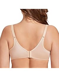 Delimira Sujetador con aros para dama, cobertura completa sin forro, talla grande