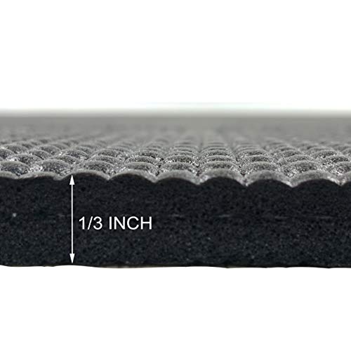 SCHRINER Pro Large Round Yoga Mat 6’ x 8mm for Exercise Premium Extra