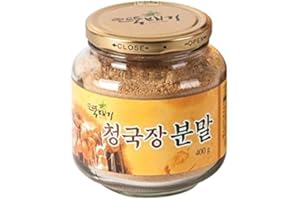 DDUKBAEGI FOOD 100% Korean Traditional Fermented Dried Soybean Paste Cheonggukjang Powder 400g / 0.88lb 청국장 분말