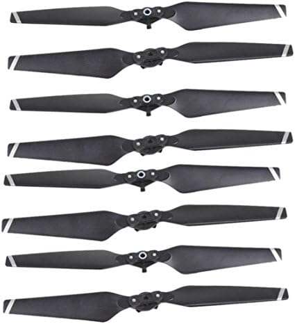 4pairs 8330F Propellers, 8pcs For Mavic Pro Propellers 8330F Blades Wings Quick Release Folding, Black (White Strap)