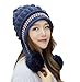 E.Joy Online Women Peruvian Earflap Beanie Hat Knitted Pom Winter Snow Ski Hat Ladies
