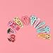Frcolor 30Pcs Animal Pattern Print Hair Clips Kids Cartoon Design Barrettes Girls Metal Snap Hairpin
