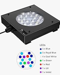 NICREW 30 Watts Aquarium LED Reef Light, Dimmable