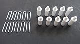 PLANTATION SHUTTER REPAIR KIT : 10 Tilt Rod Louvers Staples + PLUS + 10 Spring Loaded Shutter Pins