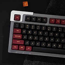 Mintcaps Red Black Keycaps Set MSA Profile