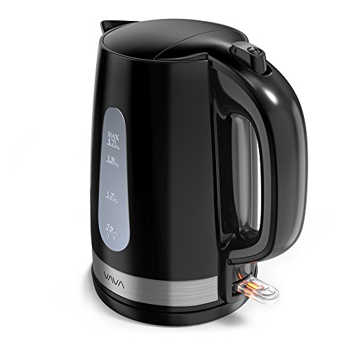 VAVA 1.7L Electric Tea Kettle with British Strix Control, Auto Shut-Off & Boil Dry Protection, Water Boiler with LED Light Indicator (BPA-Free/FDA Certified/UL Approved)