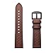 OXWALLEN Quick Release Leather Soft Strap, 22mm Watch Band fit Samsung Galaxy Watch 46mm, Gear S3 Classic/Frontier, Fossil Men's Gen 5/4/ 3, Some Devices of Pebble,LG,ASUS, Vivoactive 4 -Coffee