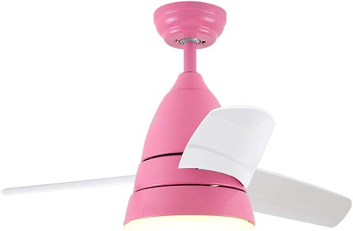 Fan Licht Nordic Restaurant Schlafzimmer Kinderzimmer Led Ventilator Licht Hause Haushalt Einfache Elektrische Lufter Kronleuchter Pink Amazon De Kuche Haushalt