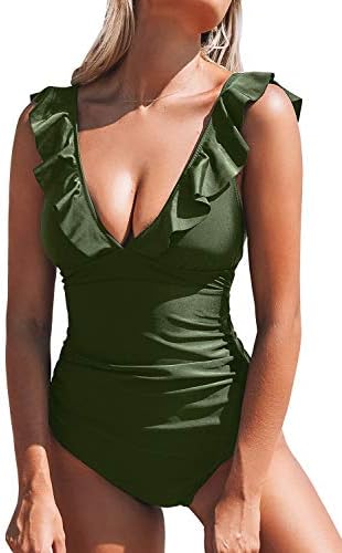 CUPSHE Women's V Neck One Piece Swimsuit