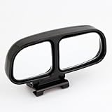 Car Right Wide Angle Rearview Dual Adjustable Blind Spot Mirror Black